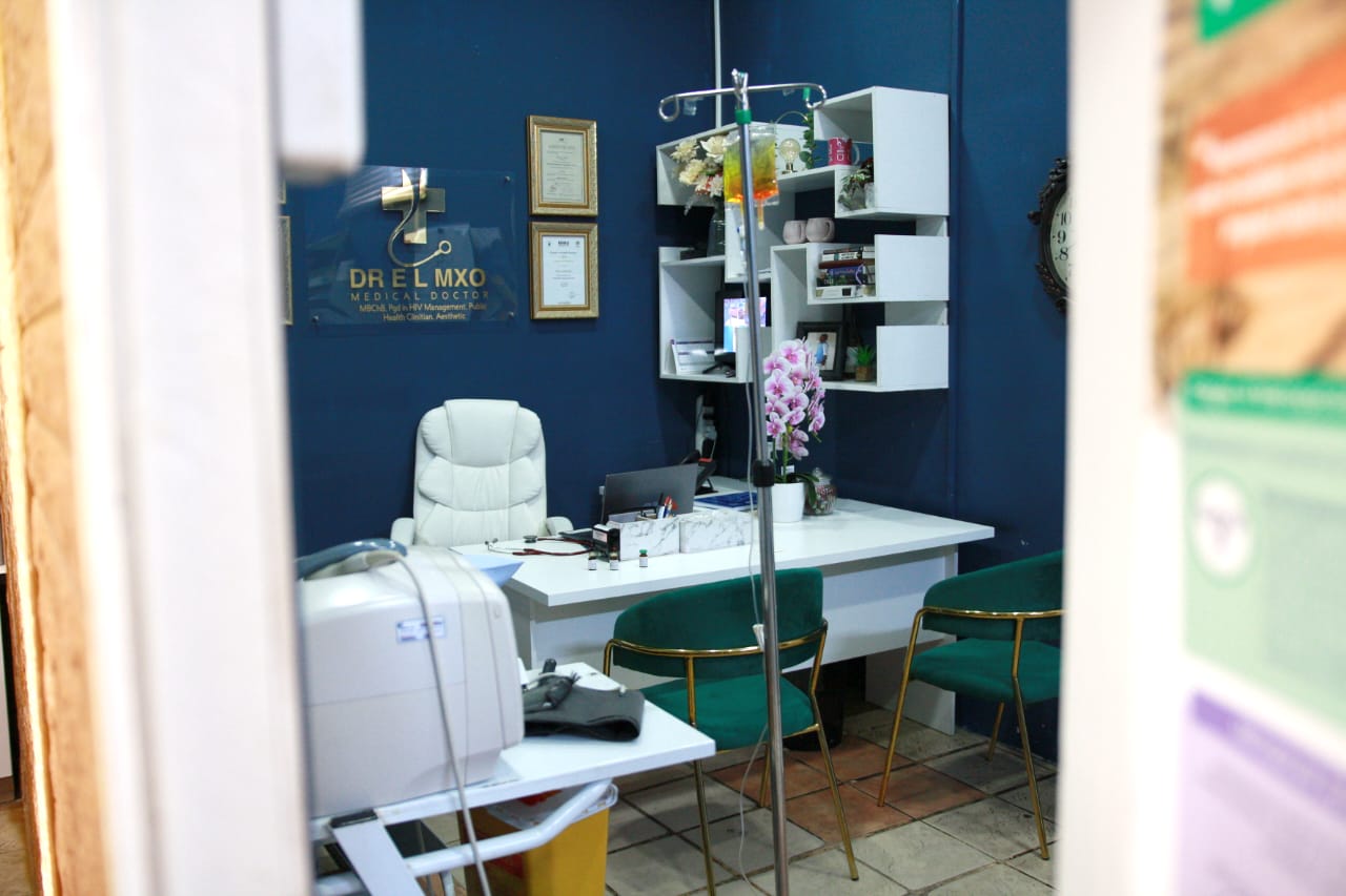 View into the consultation room
