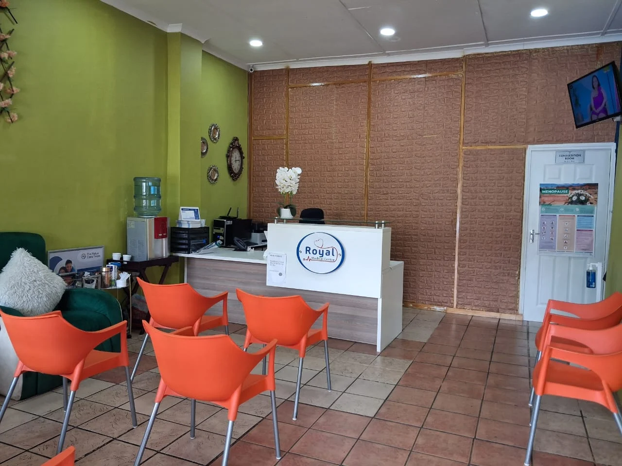 Reception and waiting area